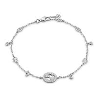 Bracciale Gucci Donna Interlocking G in Oro bianco YBA729403003017 - YBA729403003017